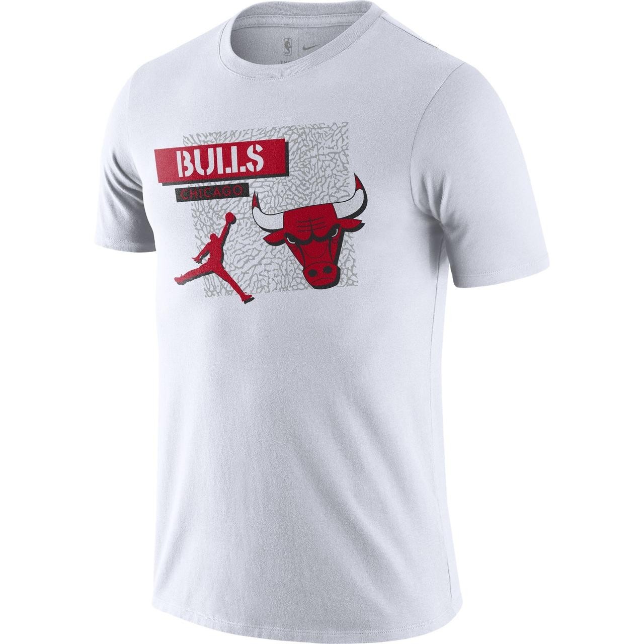 

Футболка баскетбольная Jordan Chicago Bulls Dri-Fit NBA T-Shirt размер  (DA6610-100, Футболка баскетбольная Jordan Chicago Bulls Dri-Fit NBA T-Shirt размер M (DA6610-100)