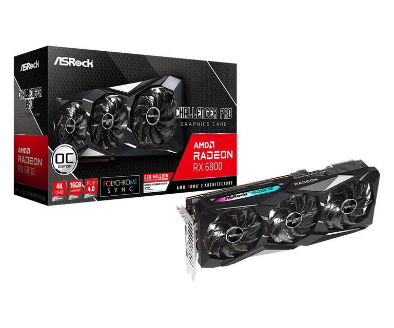 

Видеокарта ASRock Radeon RX 6800 Challenger Pro16G OC (90-GA29ZZ-00UANF)