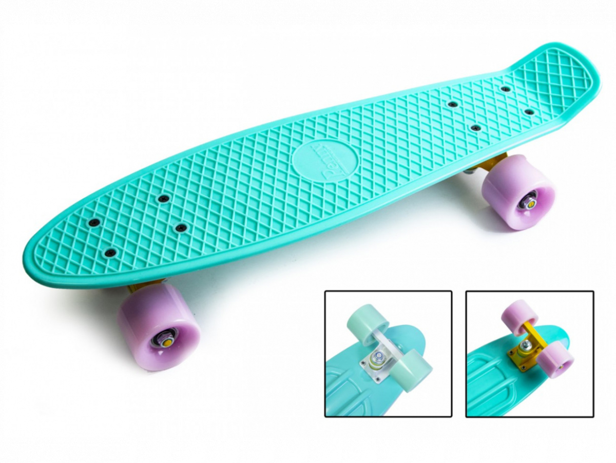 

Пенни борд Penny Board Pastel Series матовые колеса бирюзовый