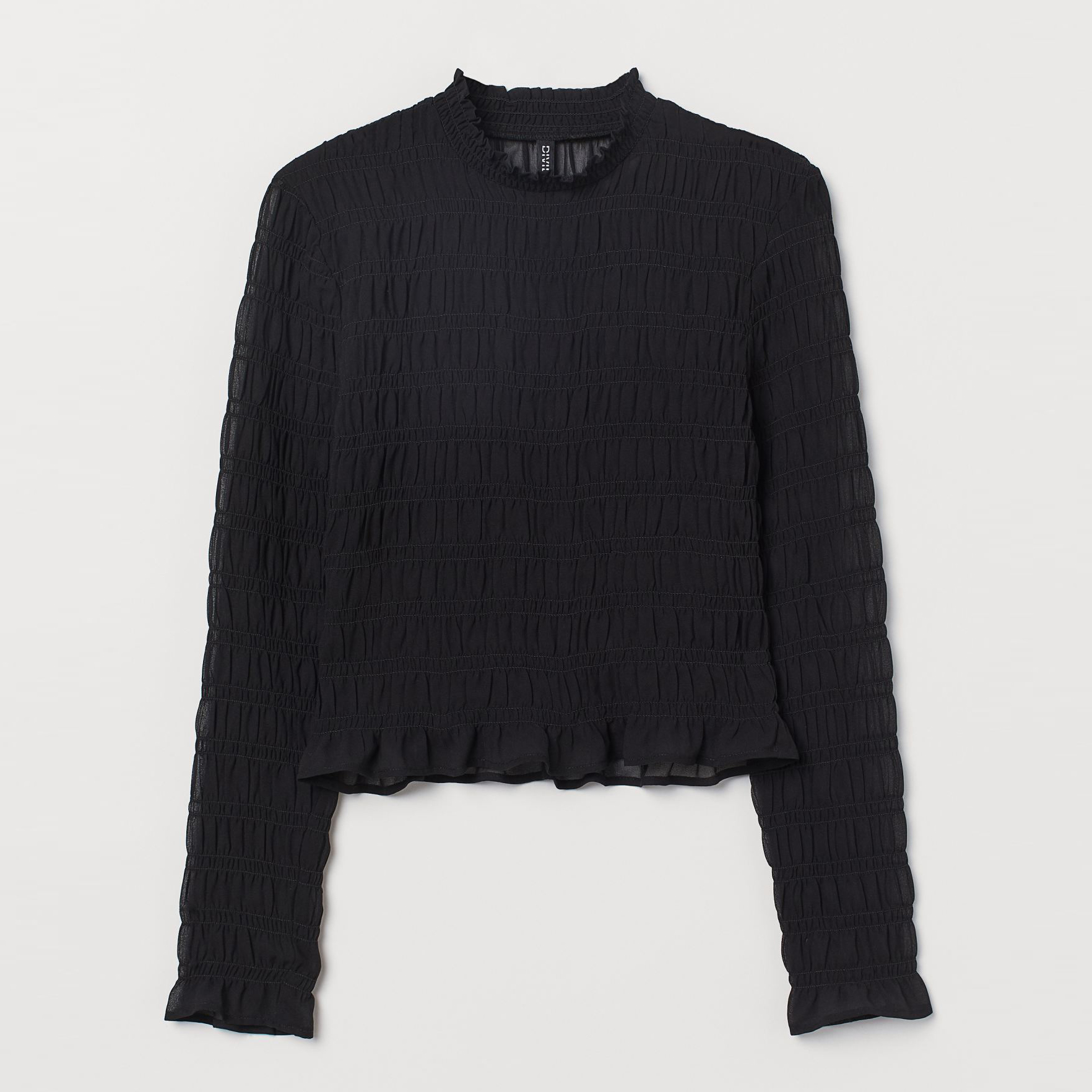 

Блузка H& 9634573abr  Черная, Блузка H&M 9634573abr M Черная