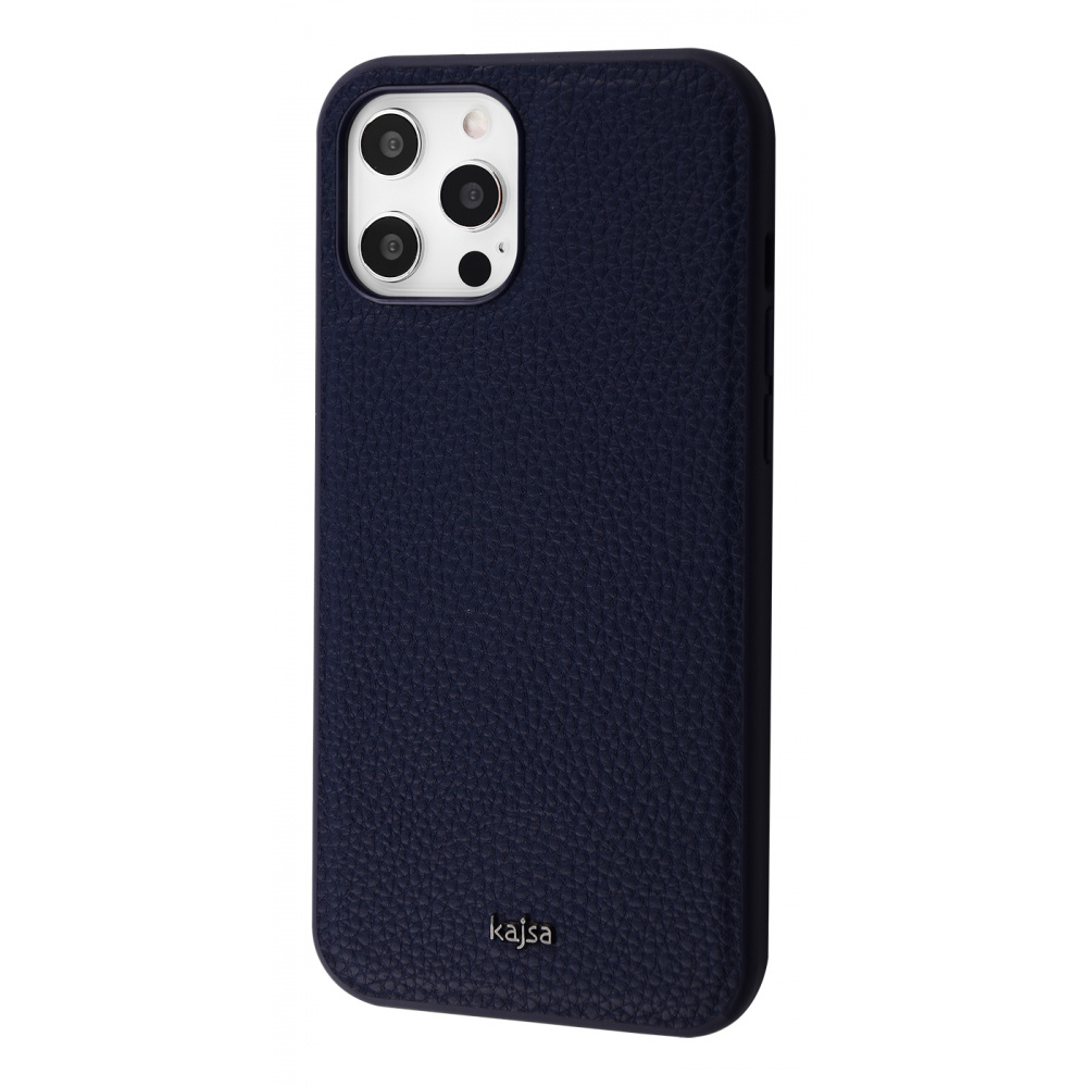 

Чехол Kajsa Grainy Leather для iPhone 12 Pro Max blue