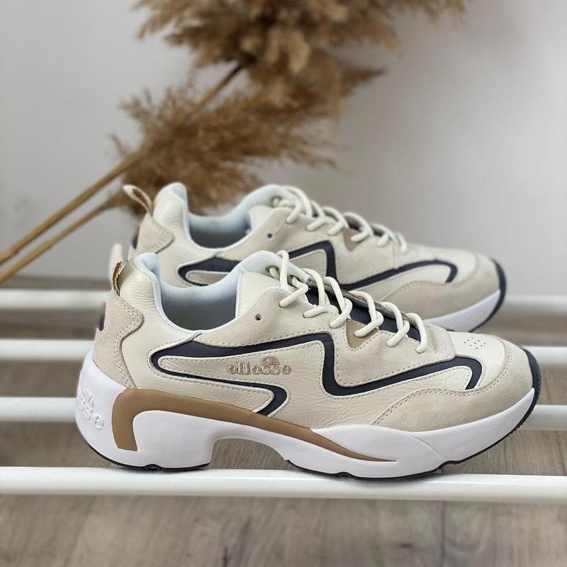 

Женские кожаные кроссовки Ellesse 39 бежевый