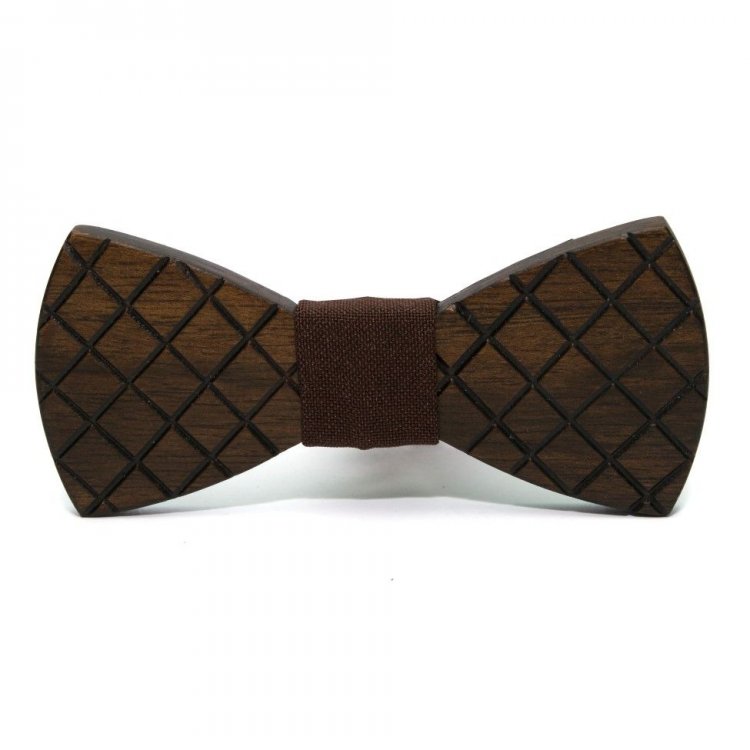 

Деревянная Галстук-Бабочка Gofin С Ромбиками Gbdh-8384