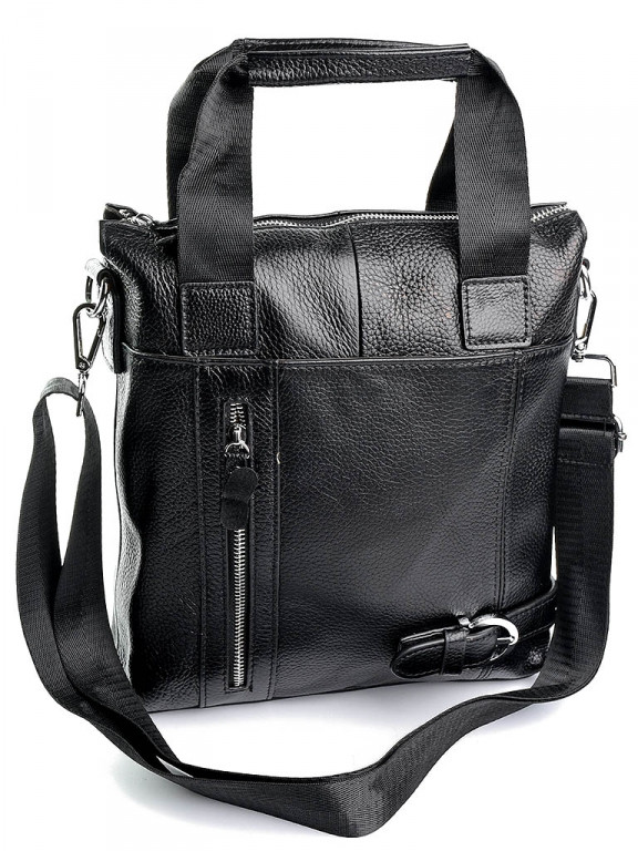 

Мужская сумка кожаная 3634 черная black