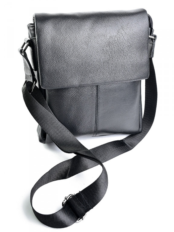 

Мужская сумка кожаная SL-8871 черная black