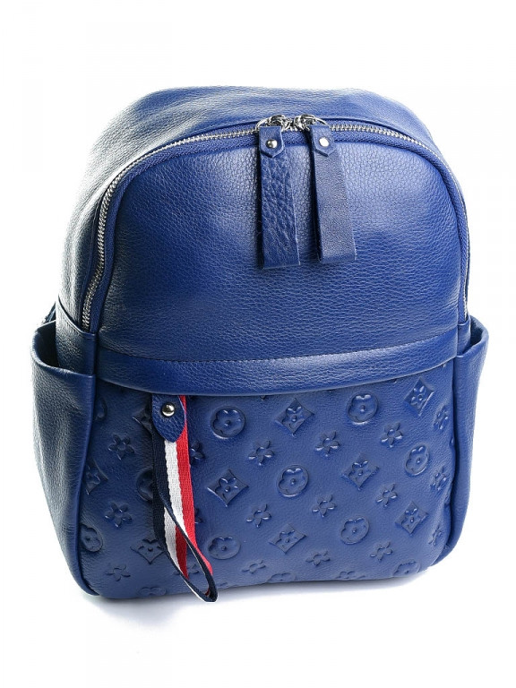 

Женская сумка-рюкзак кожаная 2103 синяя