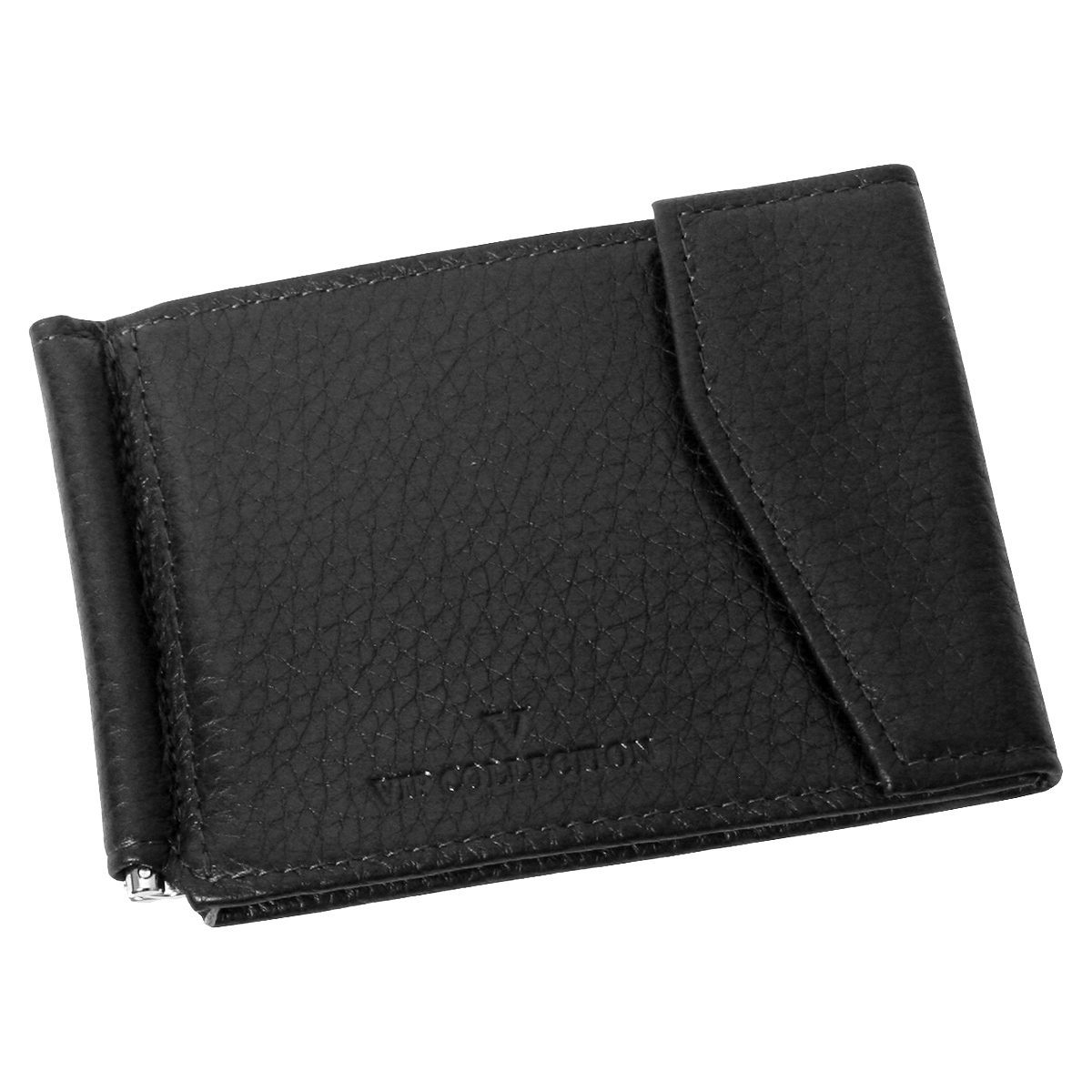 

Шкіряний затискач для купюр 003F Vip Collection, чорний