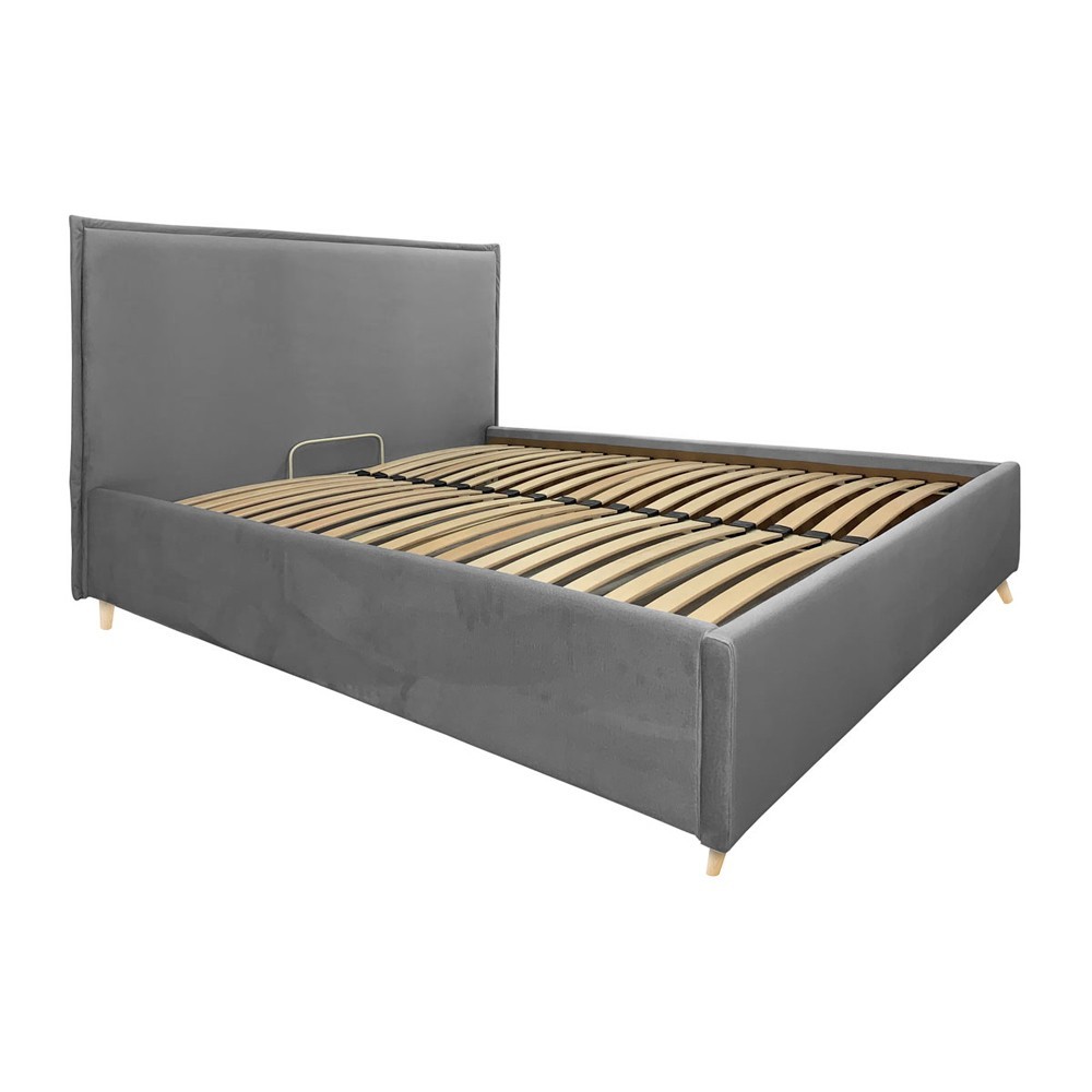 

Кровать Andrea VIP Wood 120 x 190 см Simple С дополнительной металлической цельносварной рамой Серая