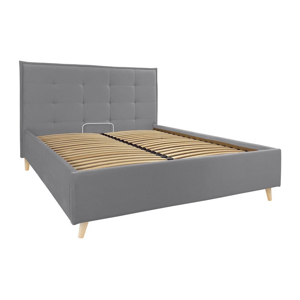 

Кровать Monica Standart Wood 120 x 190 см Simple Серая
