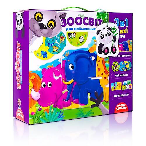 

Розвиваючий набір 3в1 "Зоосвіт" українська Vladi Toys (VT2901-04) Vladi Toys (VT2901-04)