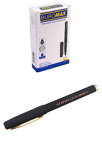 

Ручка гелевая Rouber Touch, 1.0мм, черная 12 шт. в упак Buromax (BM.8337-02)