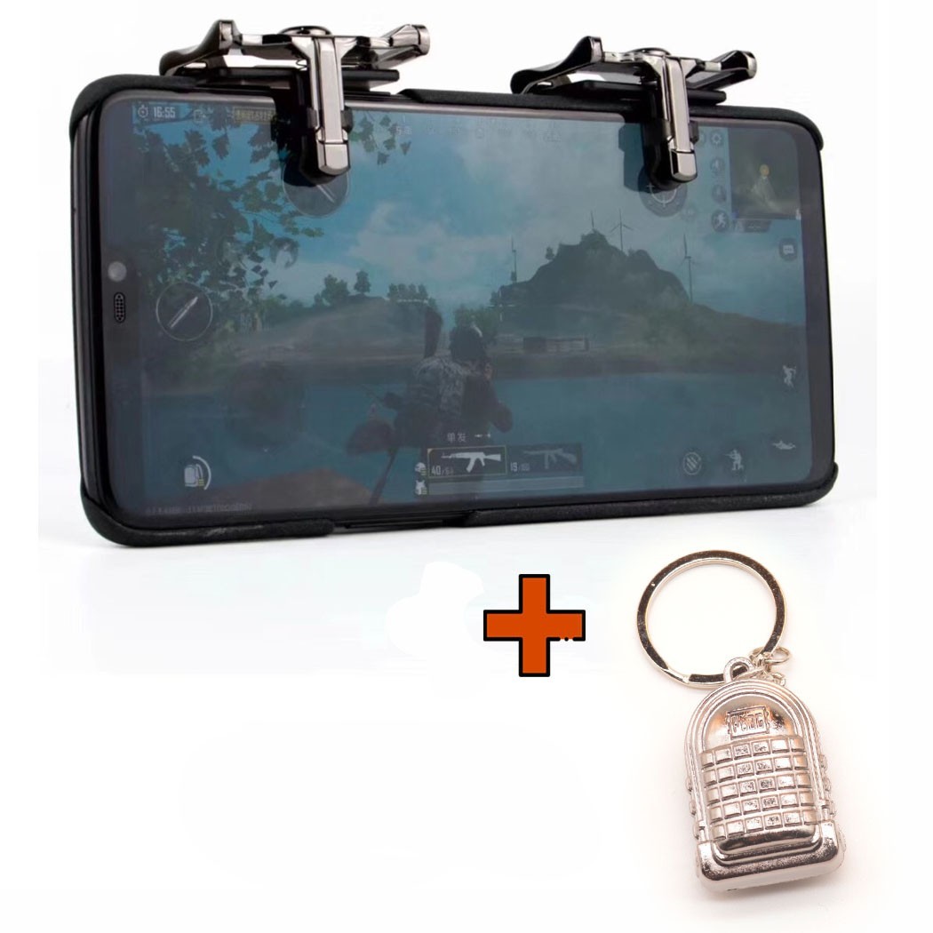 

Игровые контроллеры Marpiel S18 (геймпад триггеры курки для смартфона для PUBG) + брелок рюкзак 3 уровня