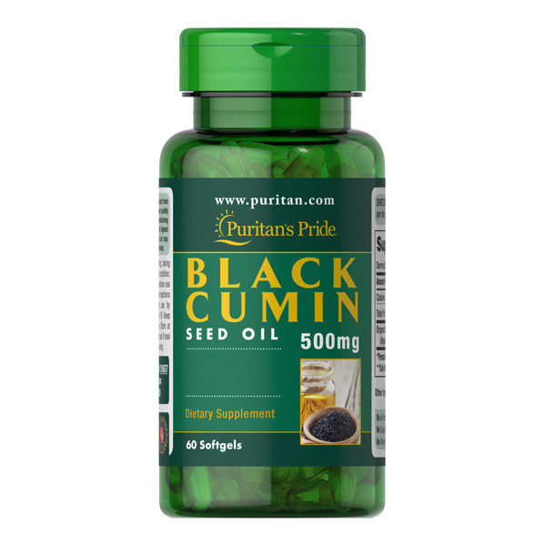 

Натуральный экстракт Puritan's Pride Black Cumin Seed Oil 500 мг 60 капсул