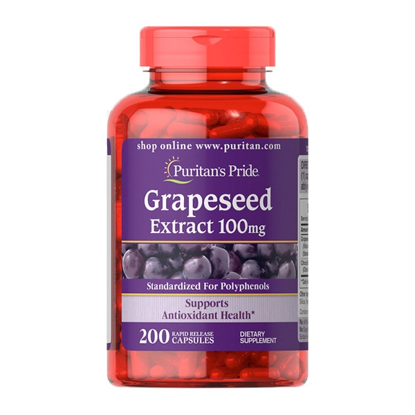 

Натуральный экстракт Puritan's Pride Grapeseed Extract 100 мг 200 капсул