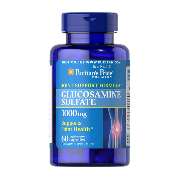 

Хондропротектор Puritan's Pride Glucosamine Sulfate 1000 мг 60 капсул