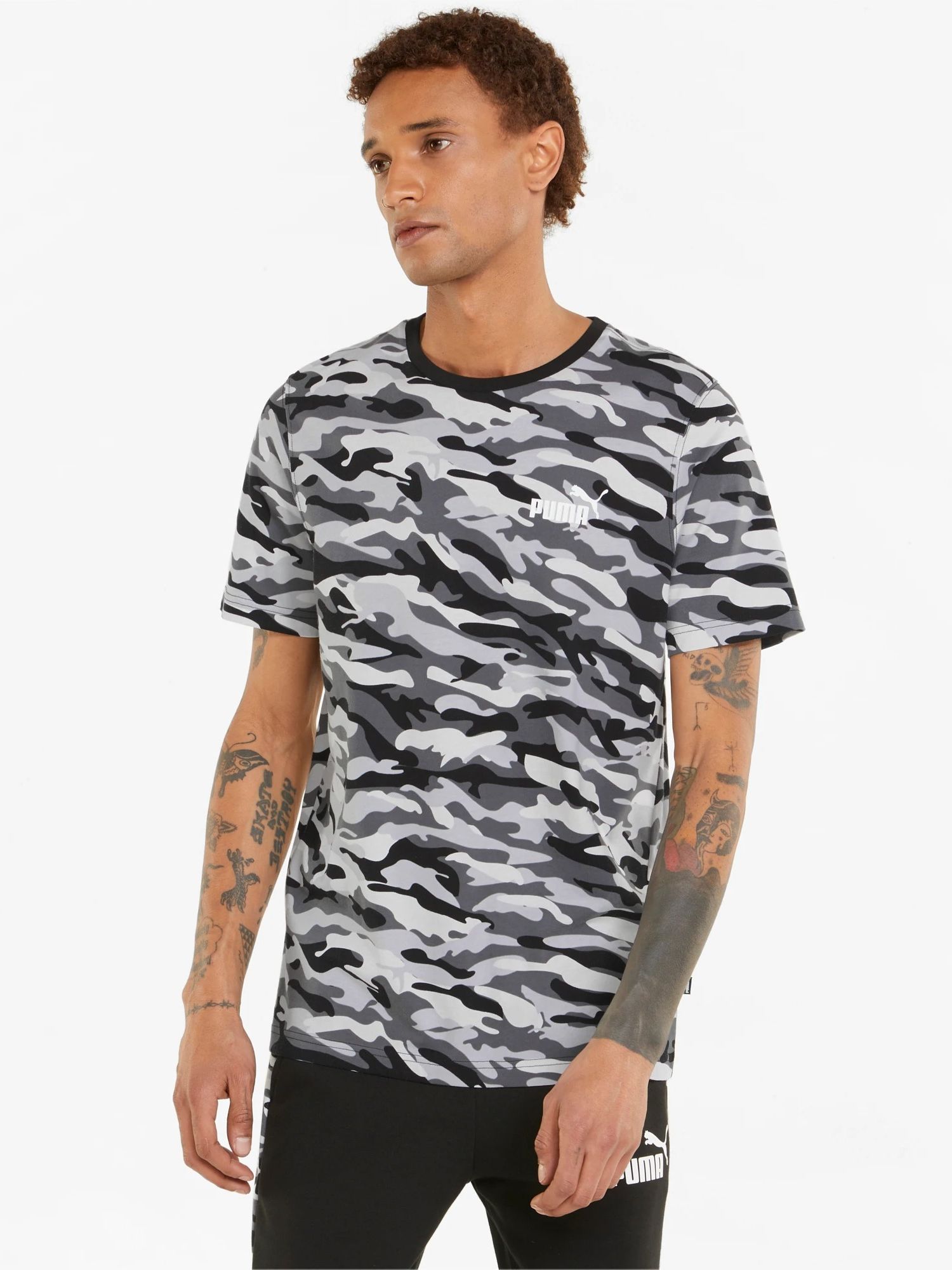 

Футболка Puma ESS+ Camo AOP Tee 84856101  Black, Футболка Puma ESS+ Camo AOP Tee 84856101 L Black