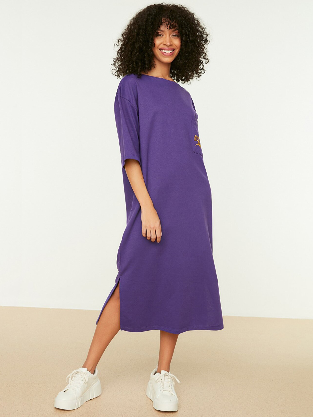 

Платье Trendyol TWOSS21EL0175  Purple, Платье Trendyol TWOSS21EL0175 M Purple