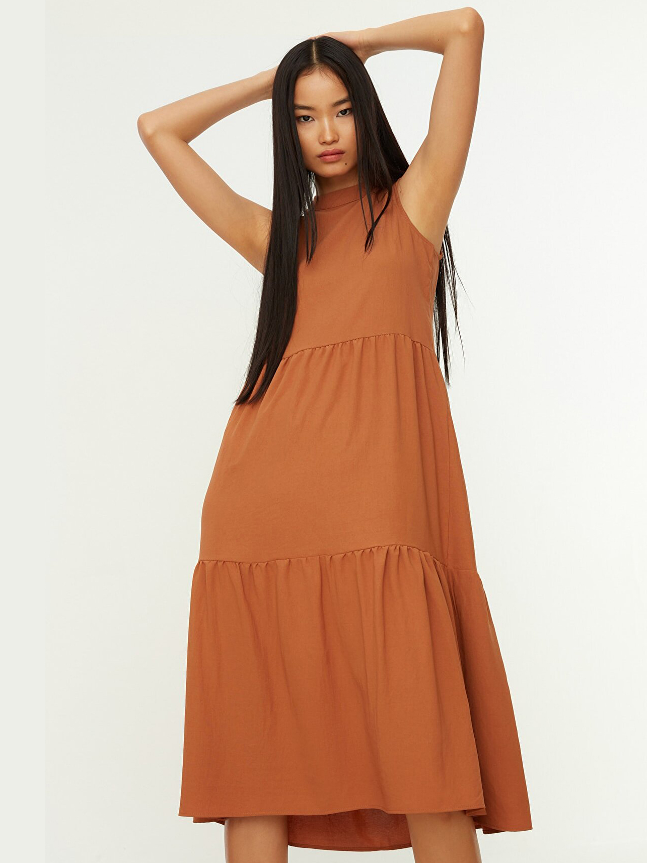 

Платье Trendyol TWOSS20EL1864  Camel, Платье Trendyol TWOSS20EL1864 36 Camel