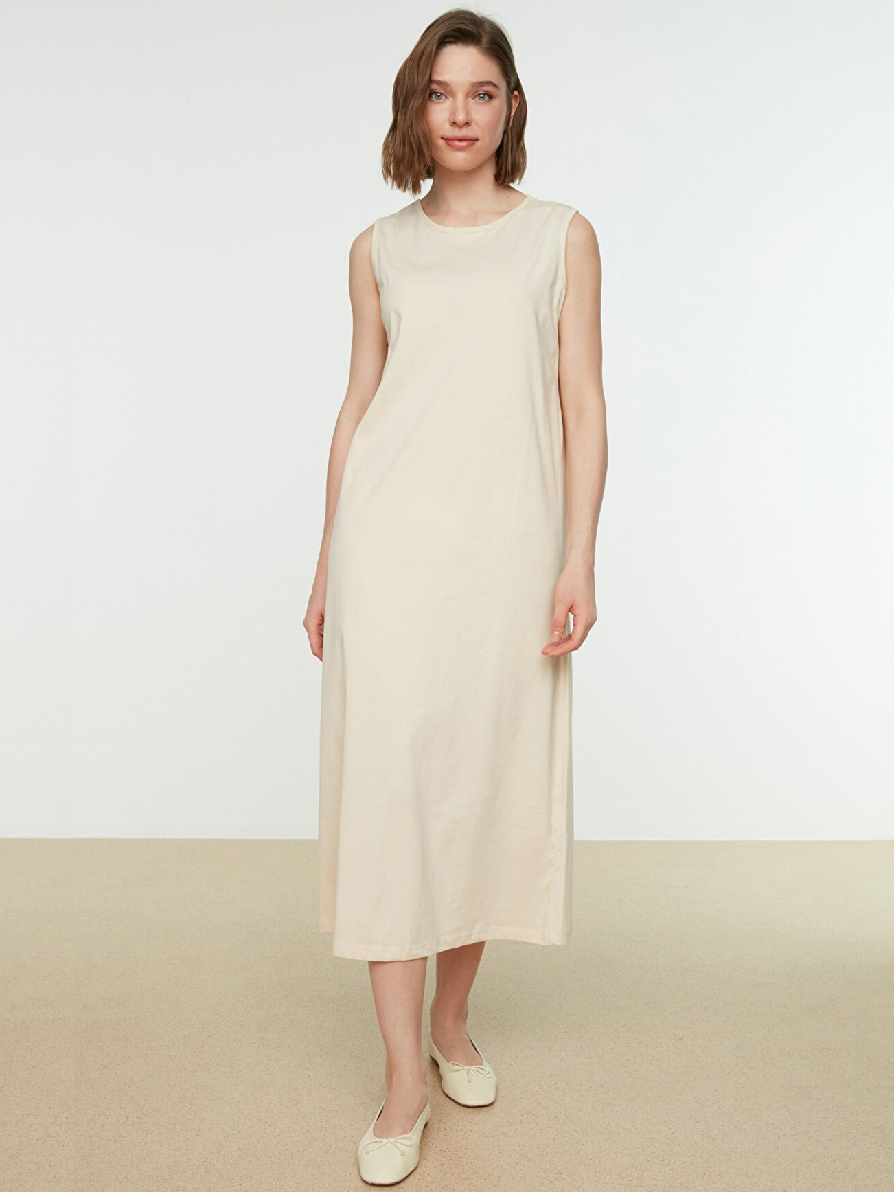 

Платье Trendyol TCTSS21UK0034  Beige, Платье Trendyol TCTSS21UK0034 L Beige