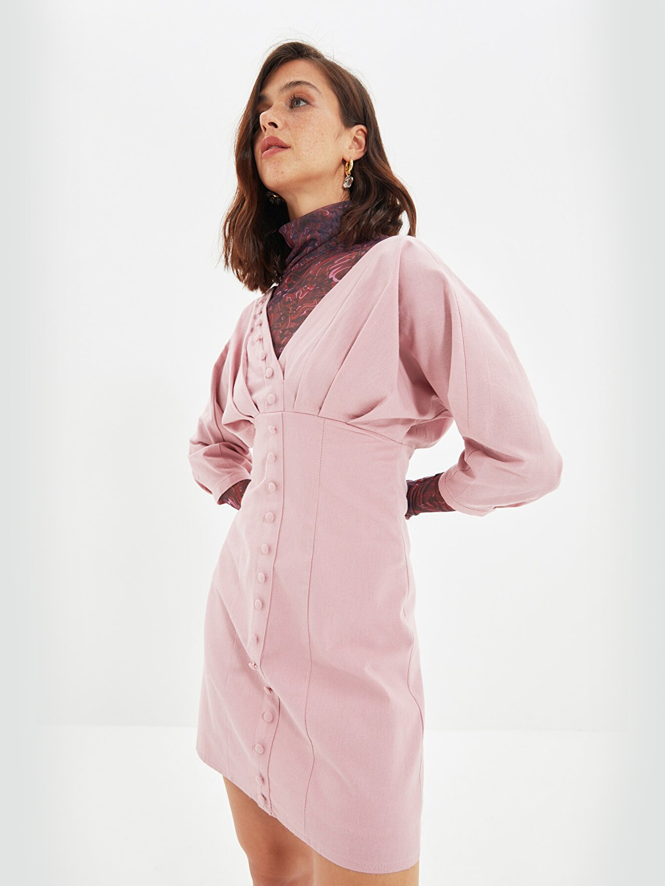 

Платье Trendyol TWOSS20EL1068  Lila, Платье Trendyol TWOSS20EL1068 40 Lila