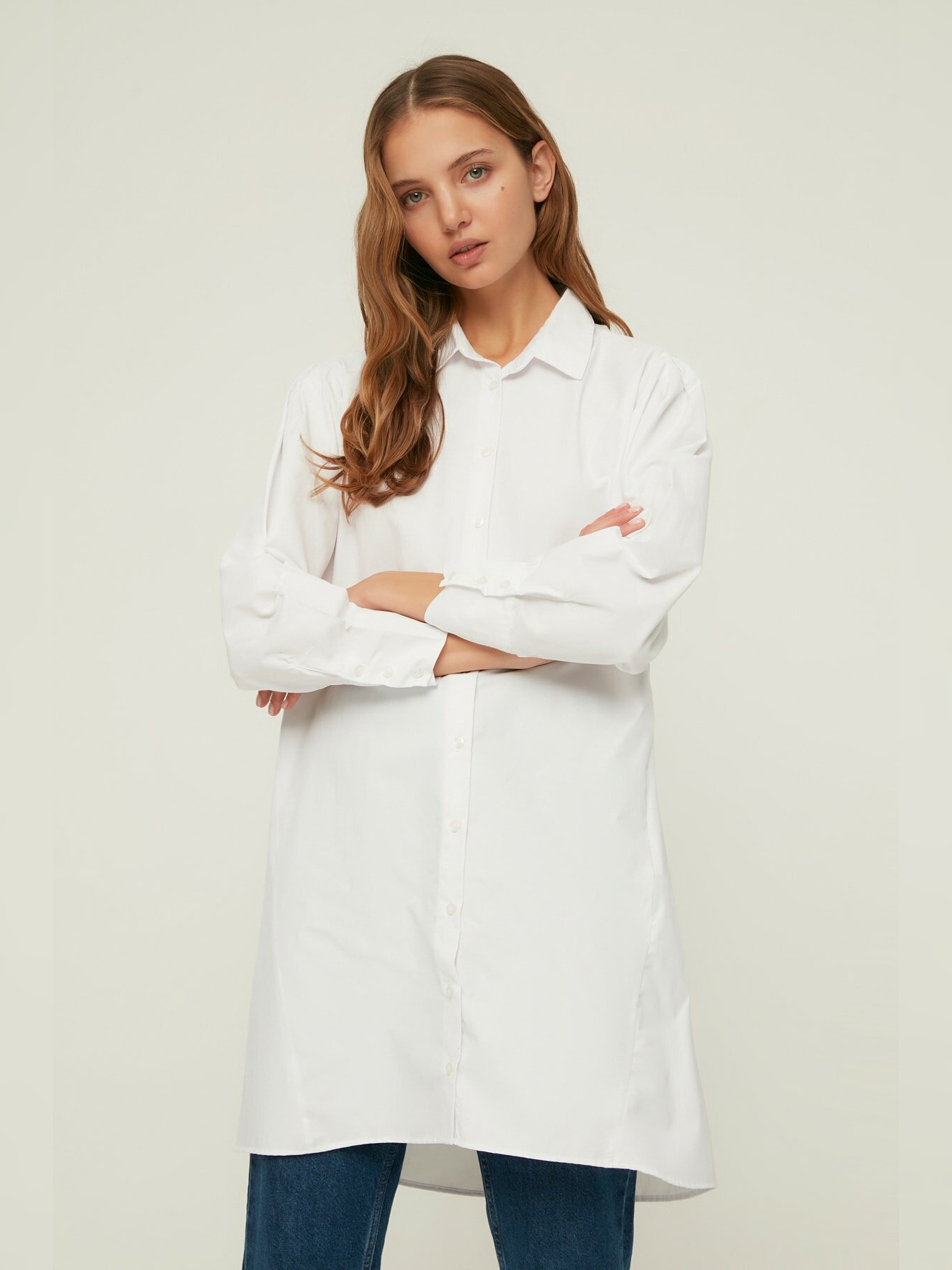 

Рубашка Trendyol TCTSS22GO0174  White, Рубашка Trendyol TCTSS22GO0174 40 White