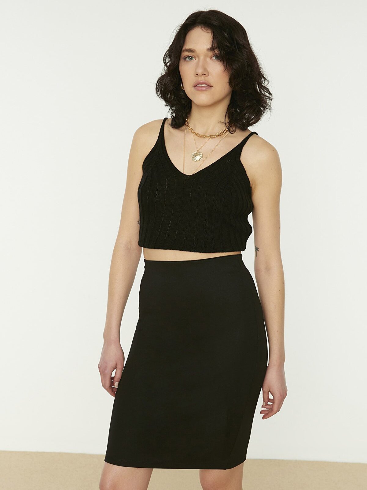 

Юбка Trendyol TWOSS20ET0145  Black, Юбка Trendyol TWOSS20ET0145 S Black