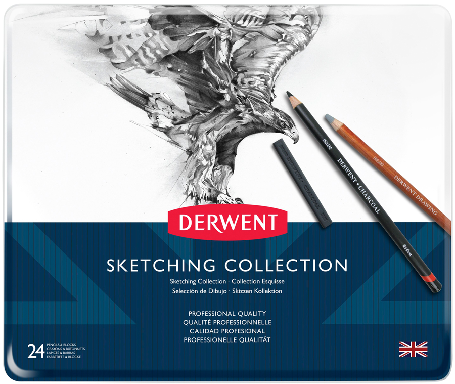 

Набор материалов для графики 24 пред. Sketching Collection Derwent