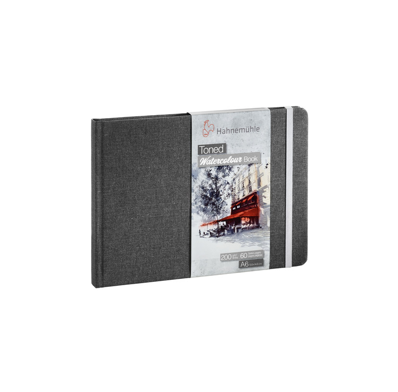 

Скетчбук для акварели Hahnemuhle Toned Grey Book 30л 200г 14х14см