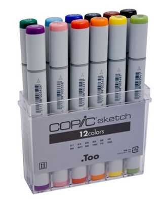 

Набор маркеров 12цв. Sketch Set Copic