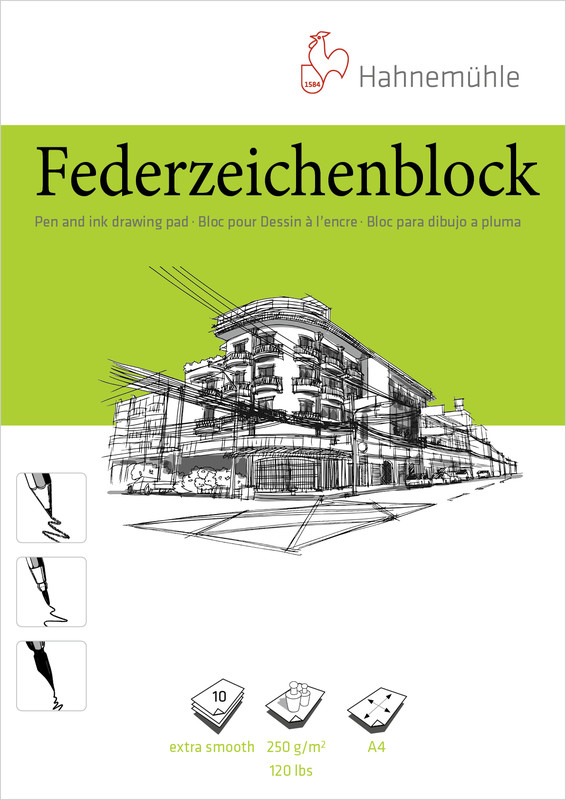 

Альбом для графики А4 10л 250г Federzeichenblock Hahnemuhle
