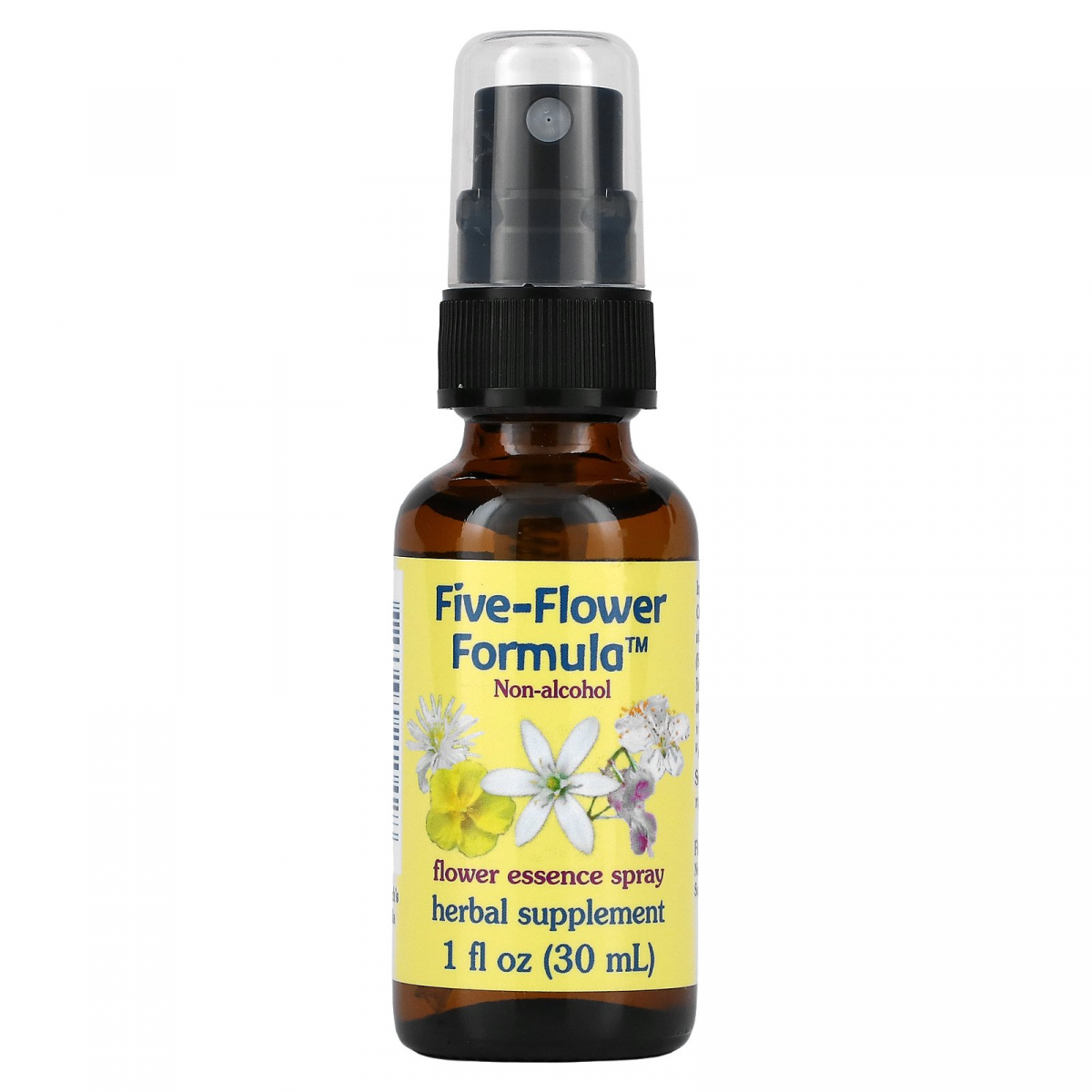 

Five-Flower Formula, Спрей с цветочной эссенцией, не содержит спирта, Flower Essence Services, 1 ж. унций (30 мл)