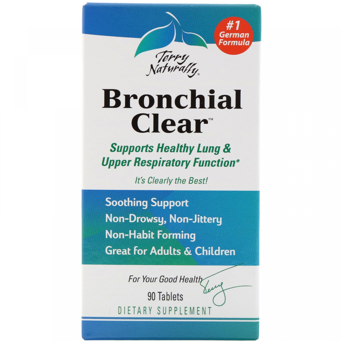 

Очищение бронхов EuroPharma, Terry Naturally (Bronchial Clear) 90 таблеток