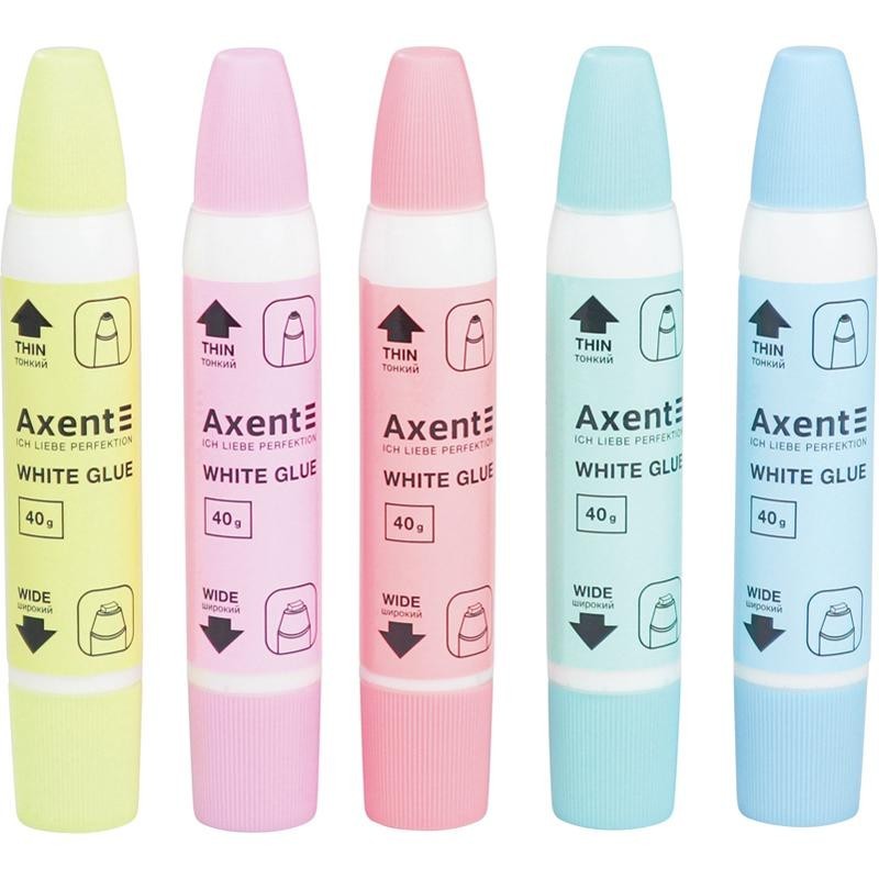 

Канцелярский клей ПВА 40г Axent с 2 аппликаторами 30шт