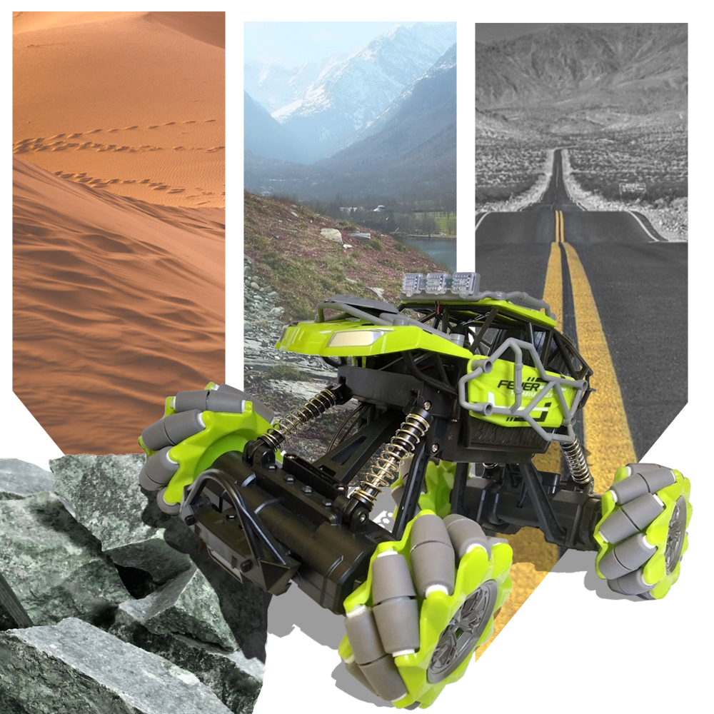 

Машинка трюковая WOW Fever Baggy 4WD 4*4 Вездеход на радио управлении Зеленый