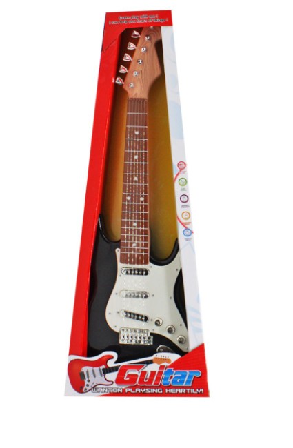 

Детская гитара ,, Электрогитара" Guitar Интерактивная музыкальная игрушка подсветка сенсорные кнопки воспроизводит мелодии (Т1070)