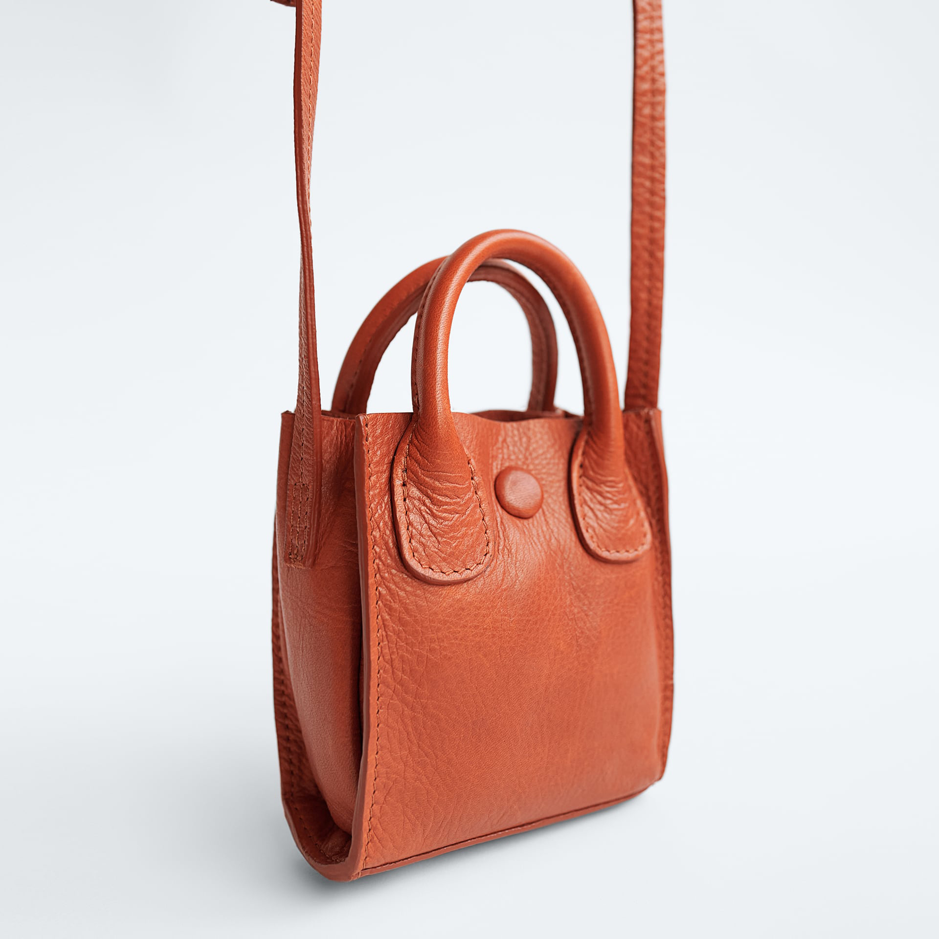 

Женская сумка кожаная Zara 3323-204-658 Коричневая
