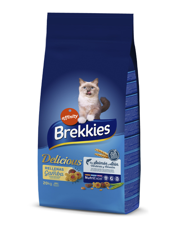 

Сухой корм Brekkies Cat Delice Fish для взрослых котов с рыбой 20 кг