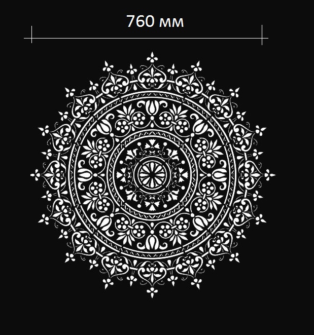 

Трафарет 054 eSUN D760 х 1 мм пластиковий для декоративної штукатурки і фарби