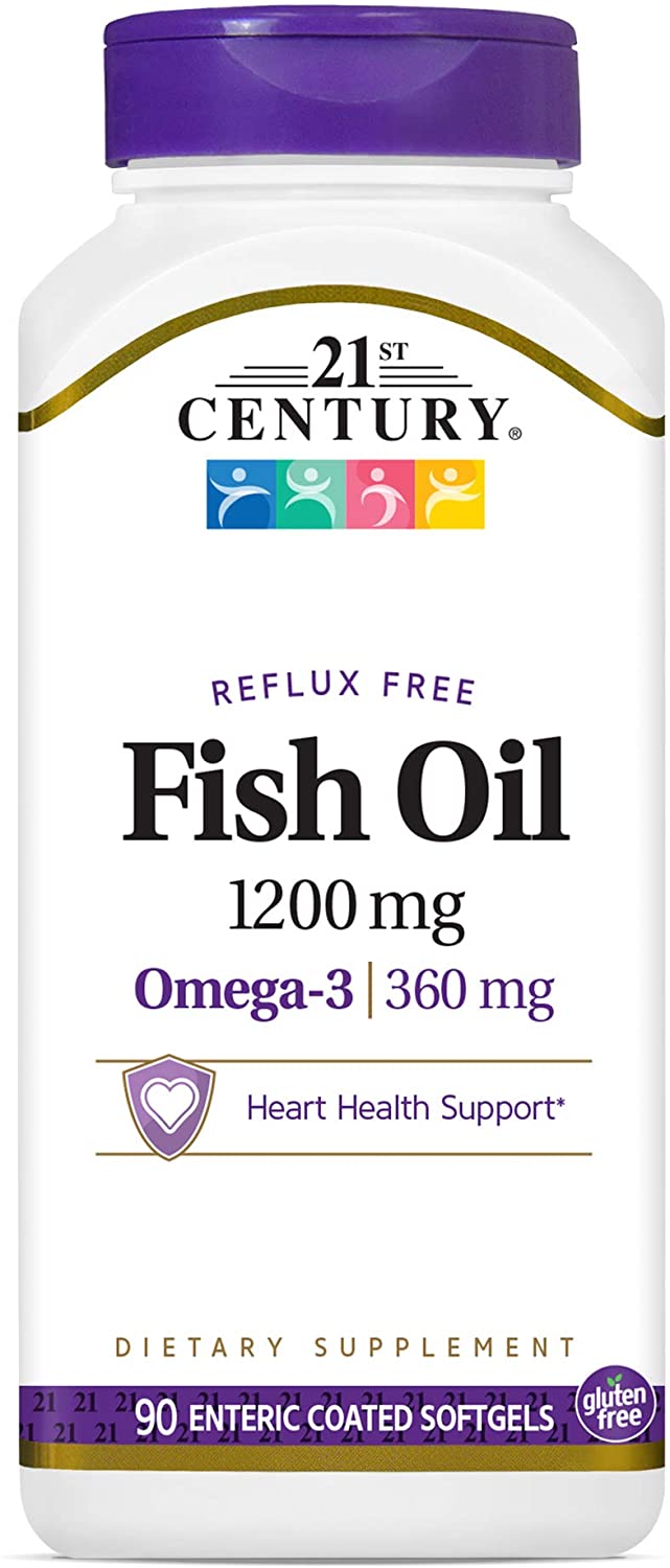 

21st Century Fish Oil 1200 mg 90 капсул (4384304152)