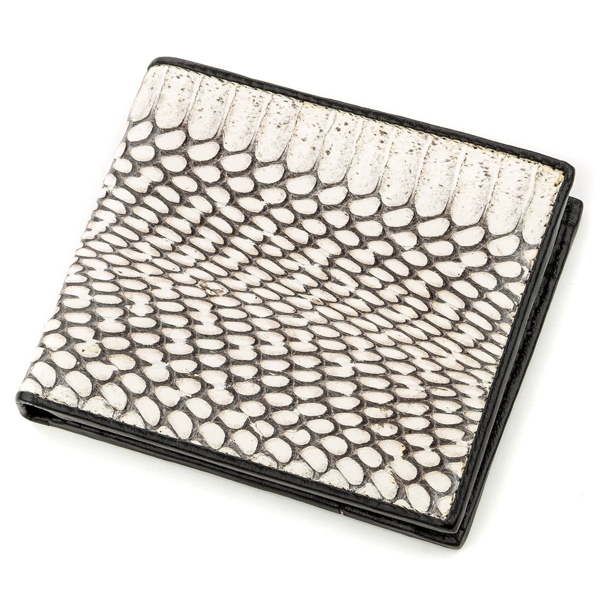 

Мужской кожаный кошелек 11х9 см SNAKE LEATHER Светло-бежевый