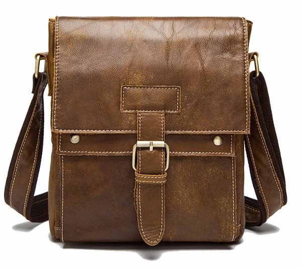 

Мужская кожаная сумка 23,5х27х6,5 см Vintage Коричневый