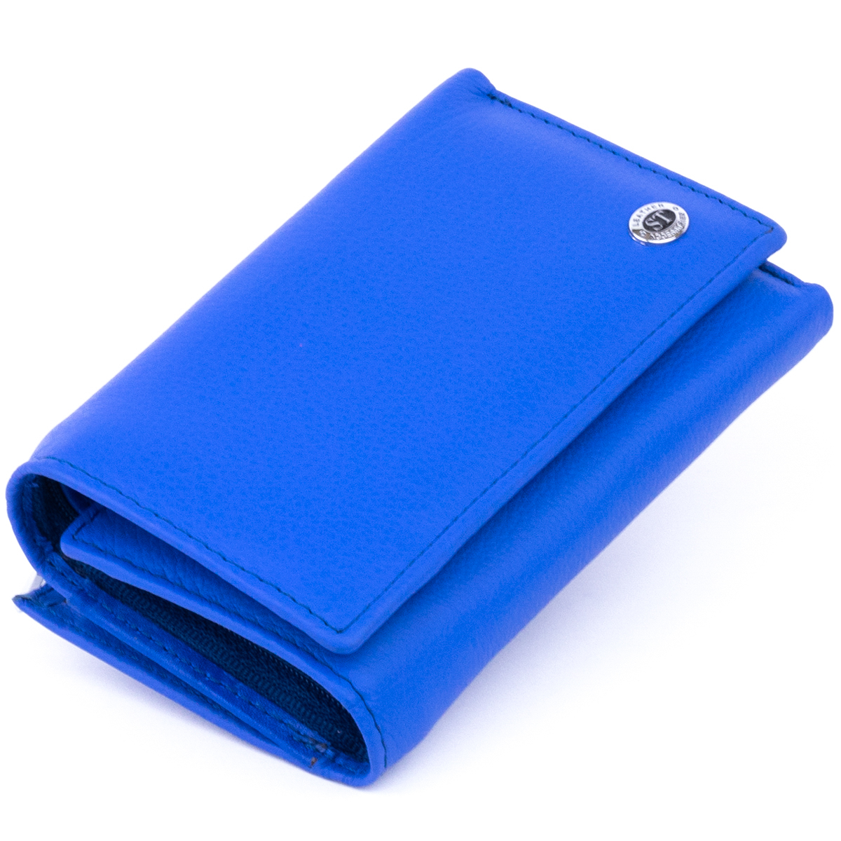 

Женский кожаный кошелек 14х8,5х2,5 см ST Leather Синий