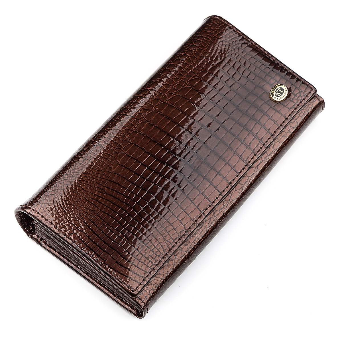 

Женский кожаный кошелек 18,5х9,5х3 см ST Leather Коричневый