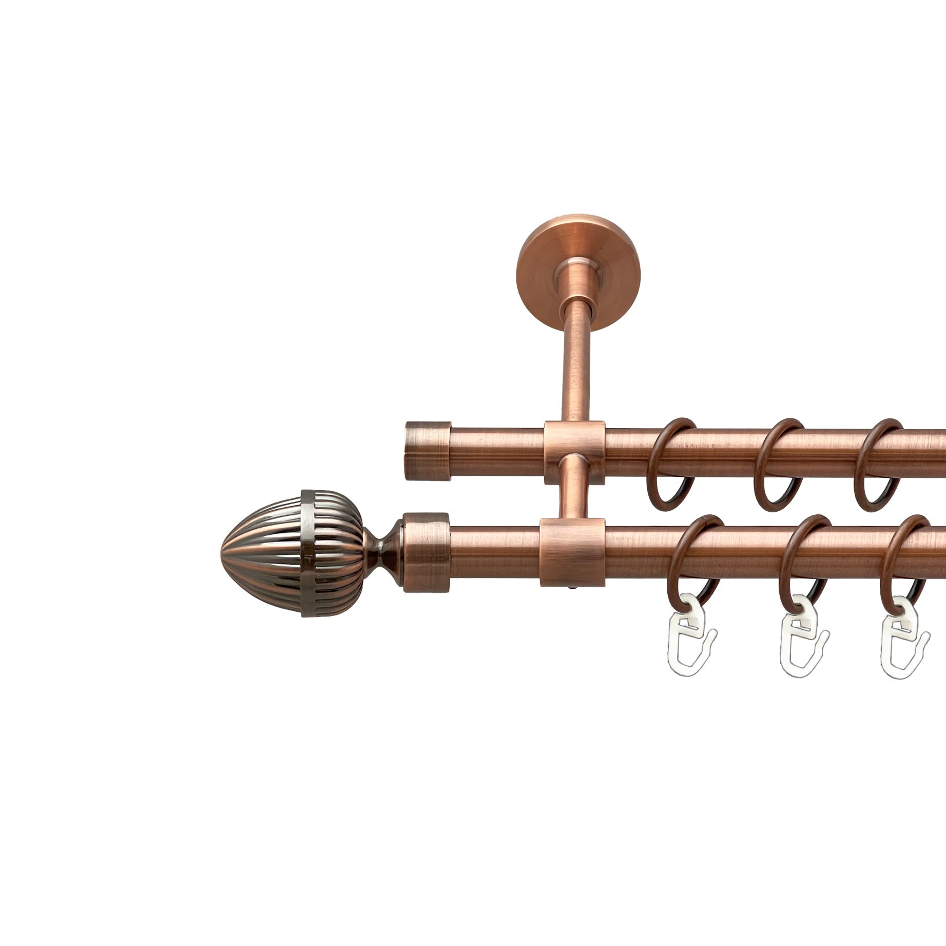 

Карниз Orvit Одеон металевий дворядний закритий гладка труба кільце металеве Мідь 16\16 мм 300 см (00-00019928)