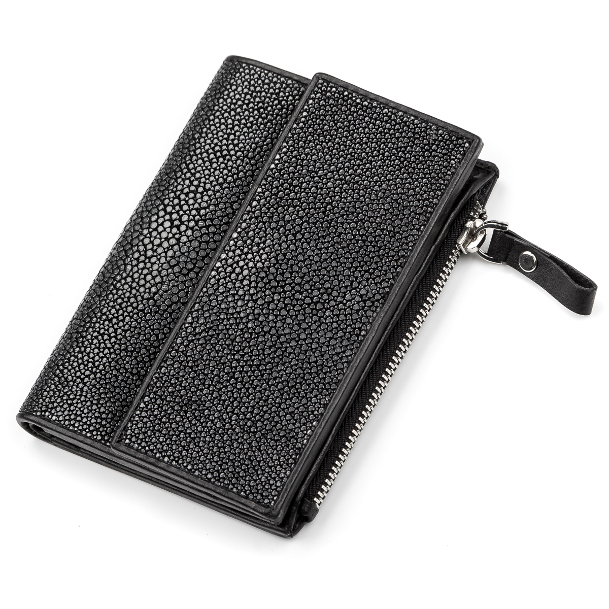 

Мужское кожаное портмоне 12,5х9,5 см STINGRAY LEATHER Черный