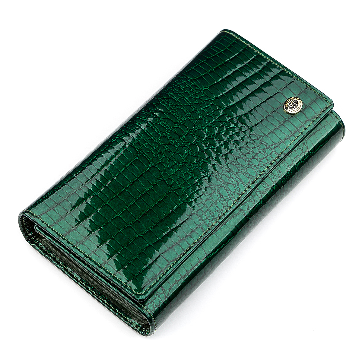 

Женский кожаный кошелек 18,5х9,5х3 см ST Leather Зеленый