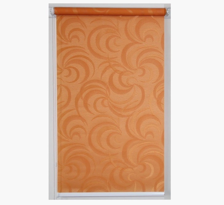

Рулонные шторы SPS-MARKET открытая система Фестиваль 705 оранжевый 70х140 см