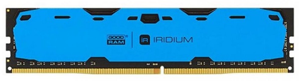 

Пам'ять DDR4 16GB Goodram 2400MHz PC4-19200 Iridium Blue (IR-B2400D464L17/16G)