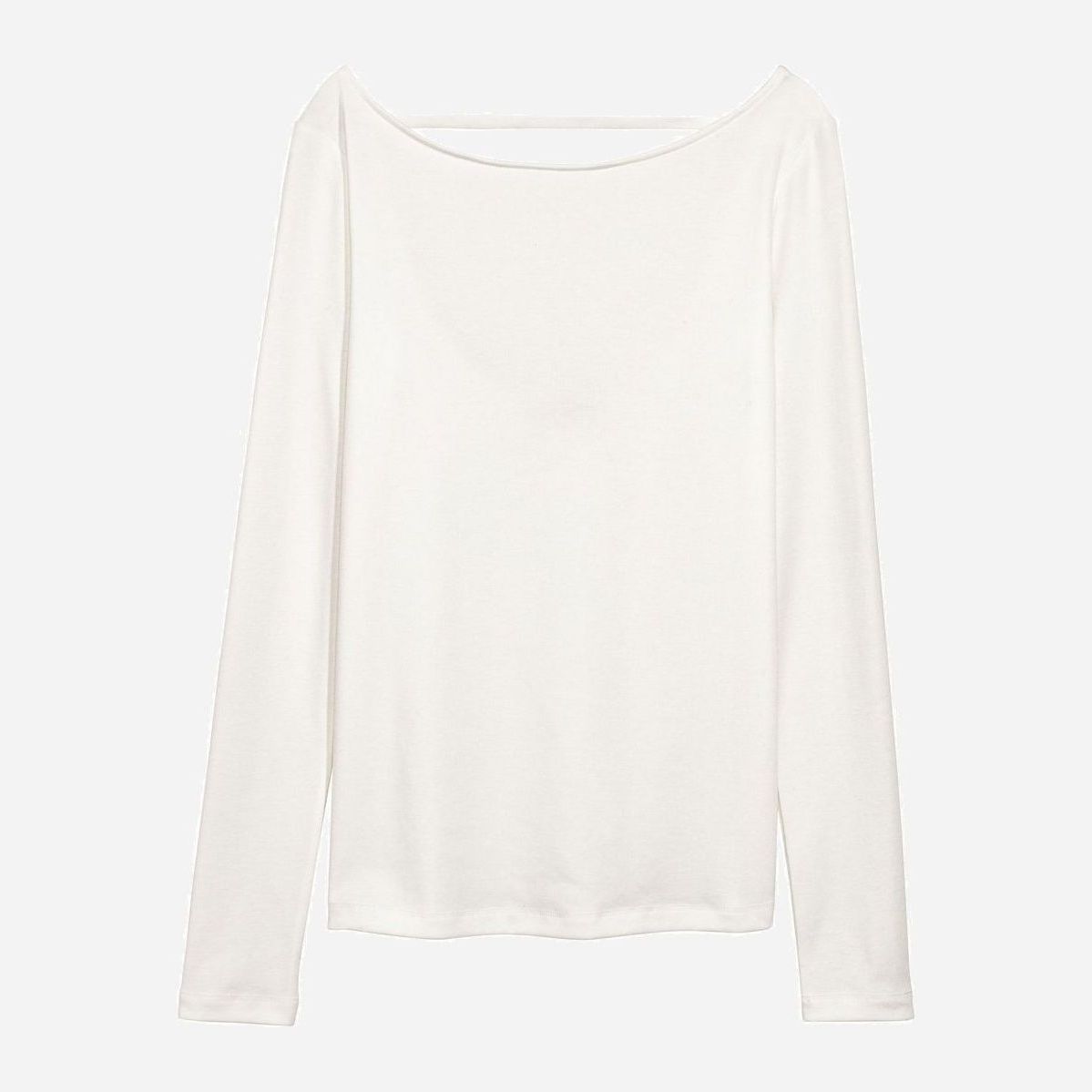

Лонгслив H&M 0616543-01  Белый, Лонгслив H&M 0616543-01 34 Белый
