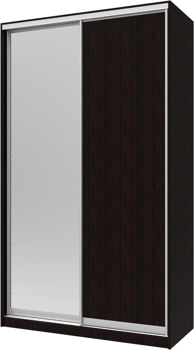 

Шкаф купе Сити 24 Doros under the order Венге 1 ДСП / 1 Зеркало 140х60х240 см